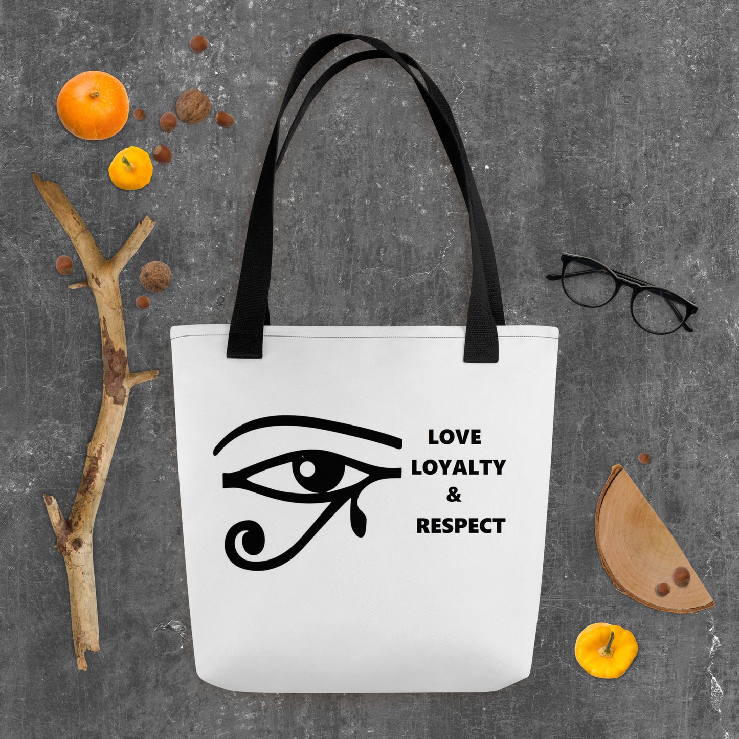 LOVE LOYALTY & RESPECT Tote bag