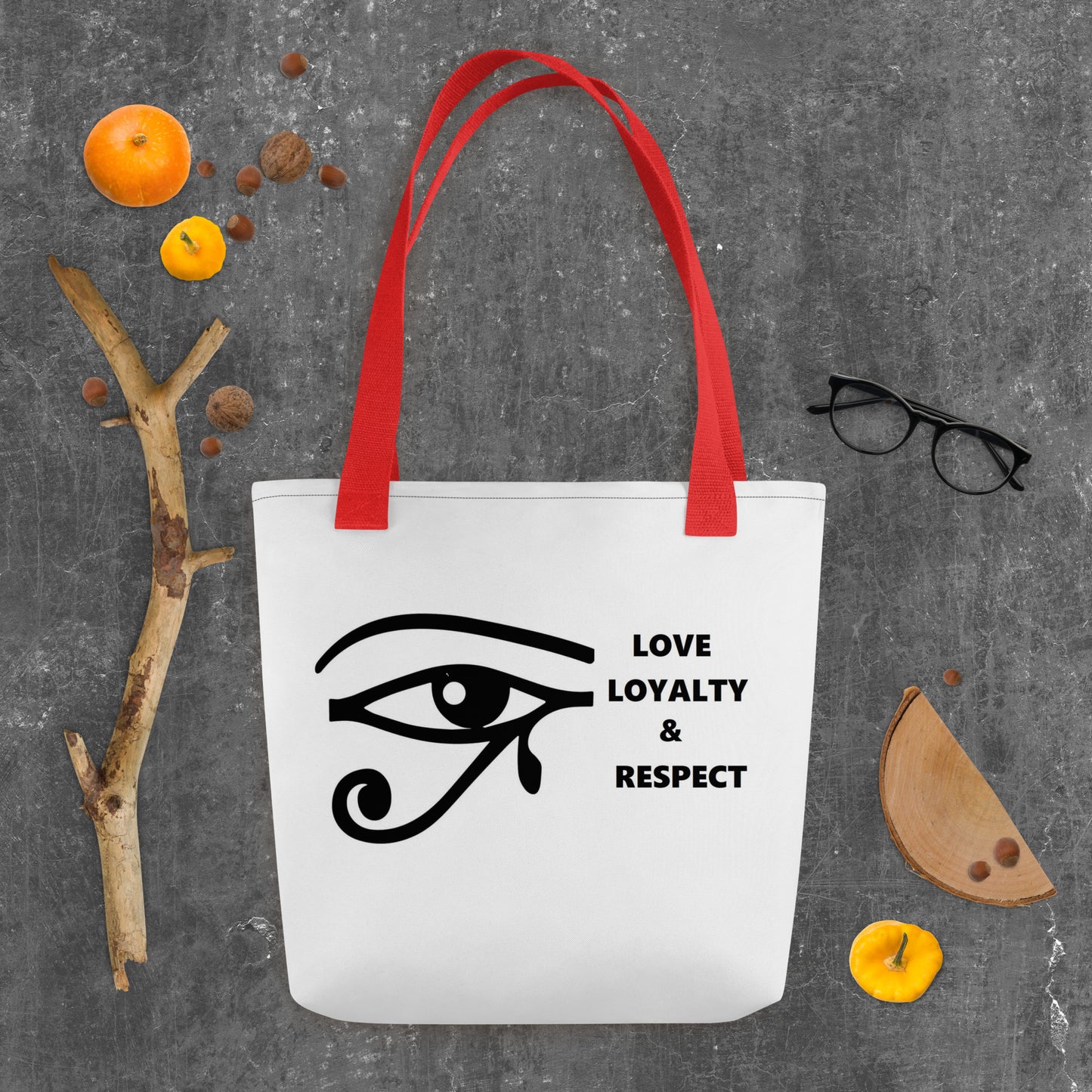 LOVE LOYALTY & RESPECT Tote bag