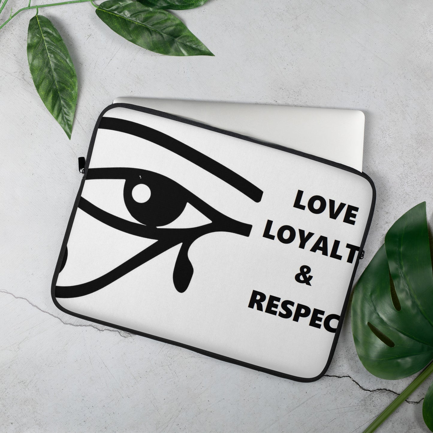 LOVE LOYALTY & RESPECT Laptop Sleeve