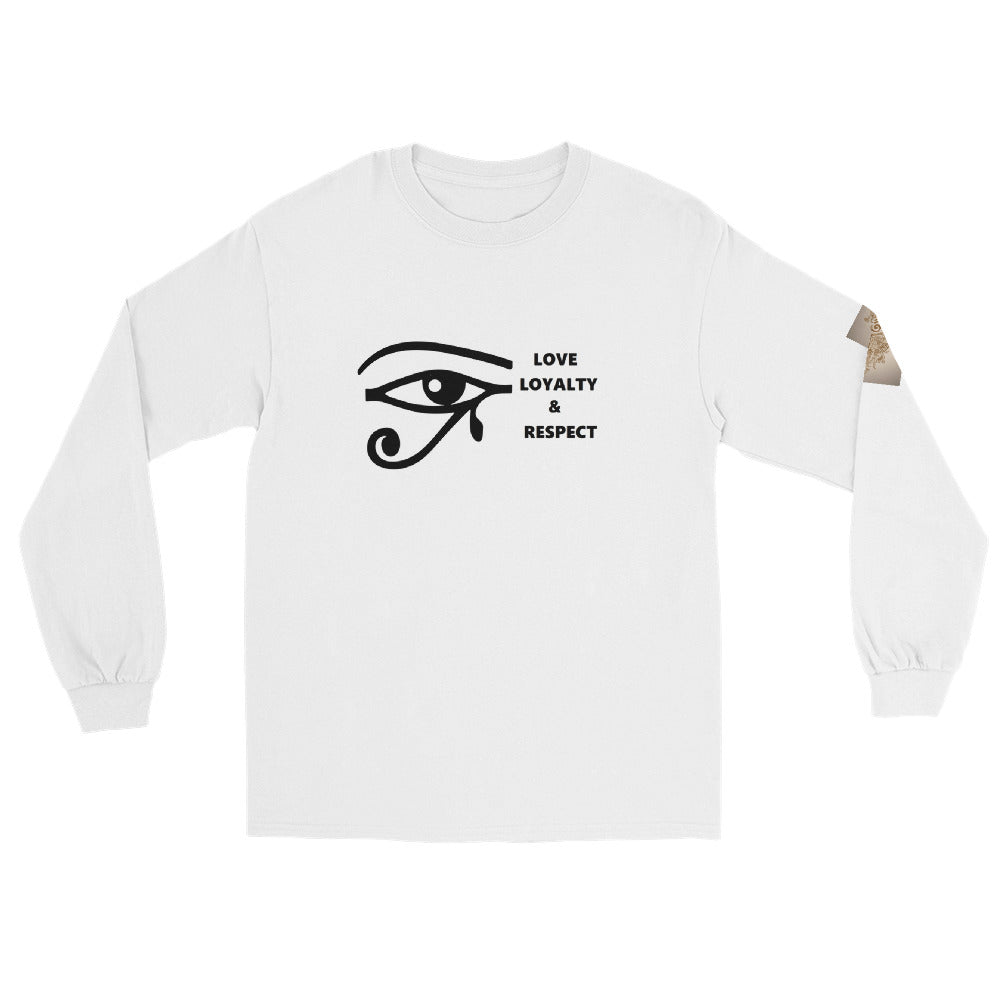 Men’s Long Sleeve Shirt LOVE LOYALTY & RESPECT premium clothing